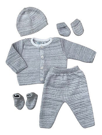 Ensemble tricoté complet - 100% coton bio