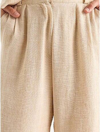 Ensemble trois pièces avec pantalon taille haute, gilet et doublure lucci