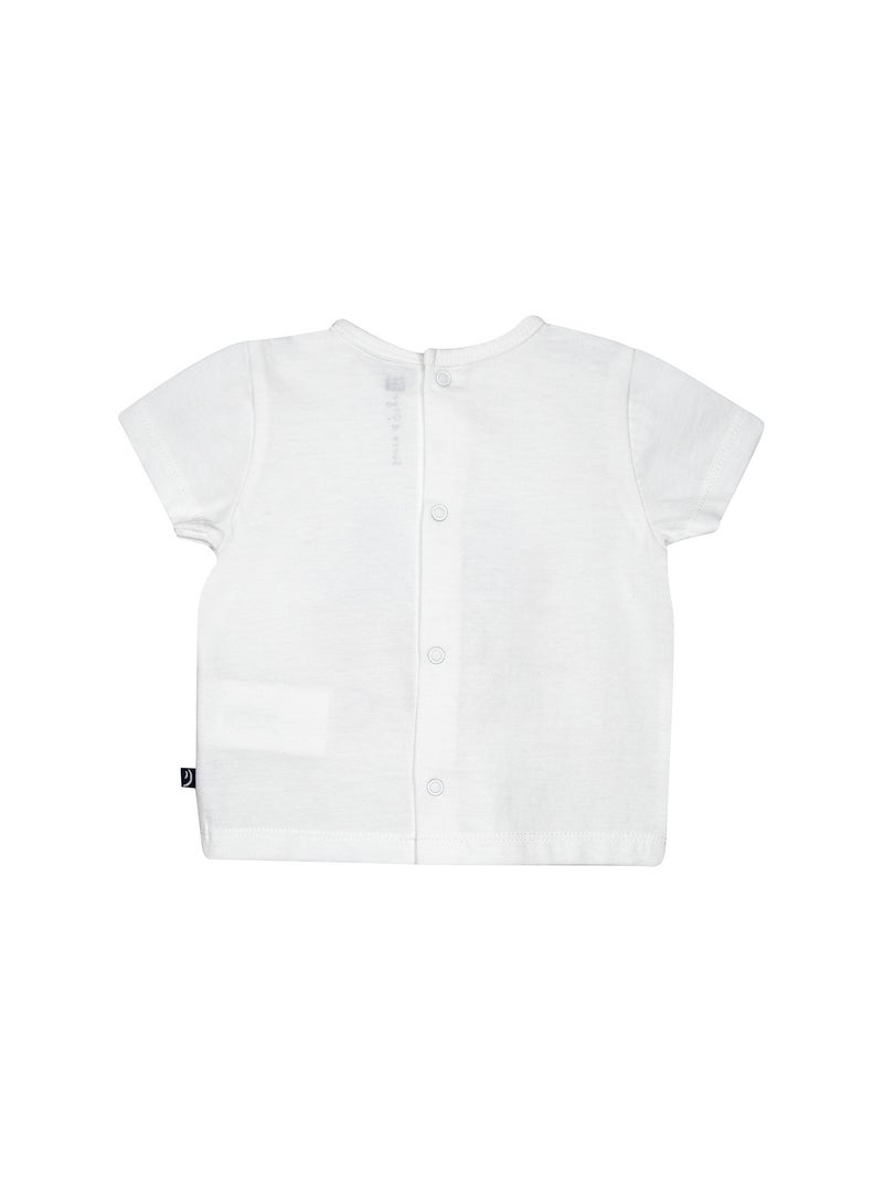 Ensemble Tshirt + bermuda Rony Sucre d'Orge Blanc - Kiabi