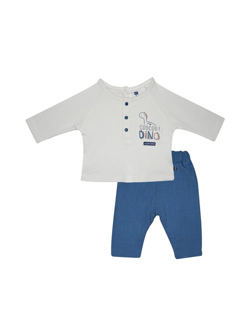 Ensemble Tshirt manches longues et pantalon Pacifique - Kiabi