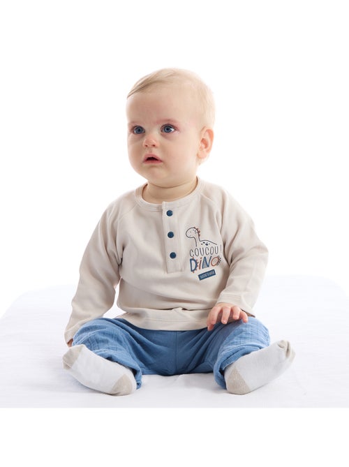 Ensemble Tshirt manches longues et pantalon Pacifique - Kiabi