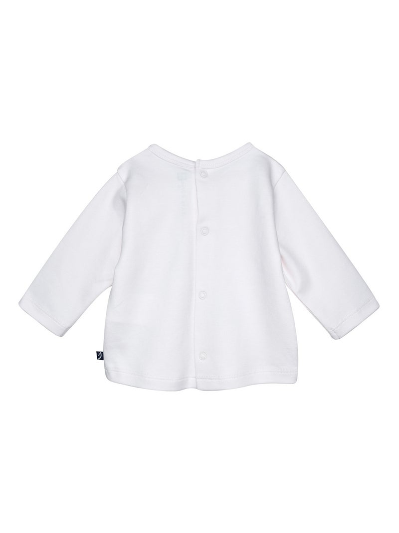 Ensemble tshirt manches longues pantalon bavoir Paco Beige - Kiabi