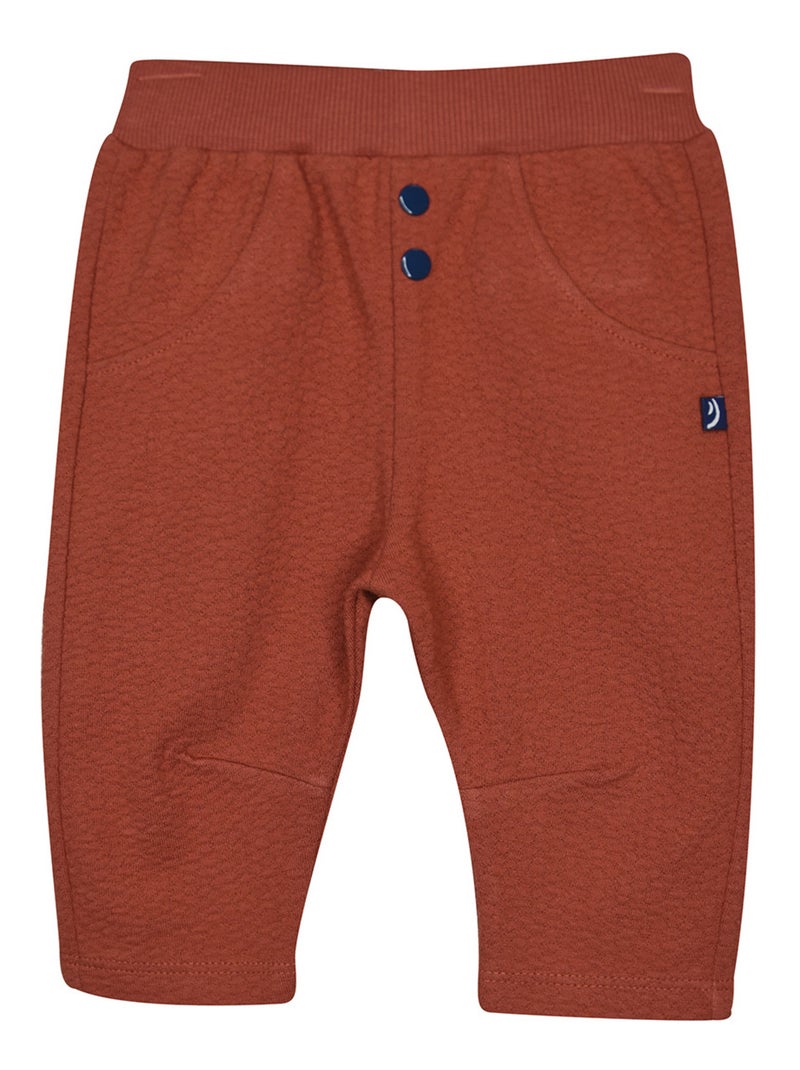 Ensemble tshirt manches longues pantalon bavoir Paco Beige - Kiabi