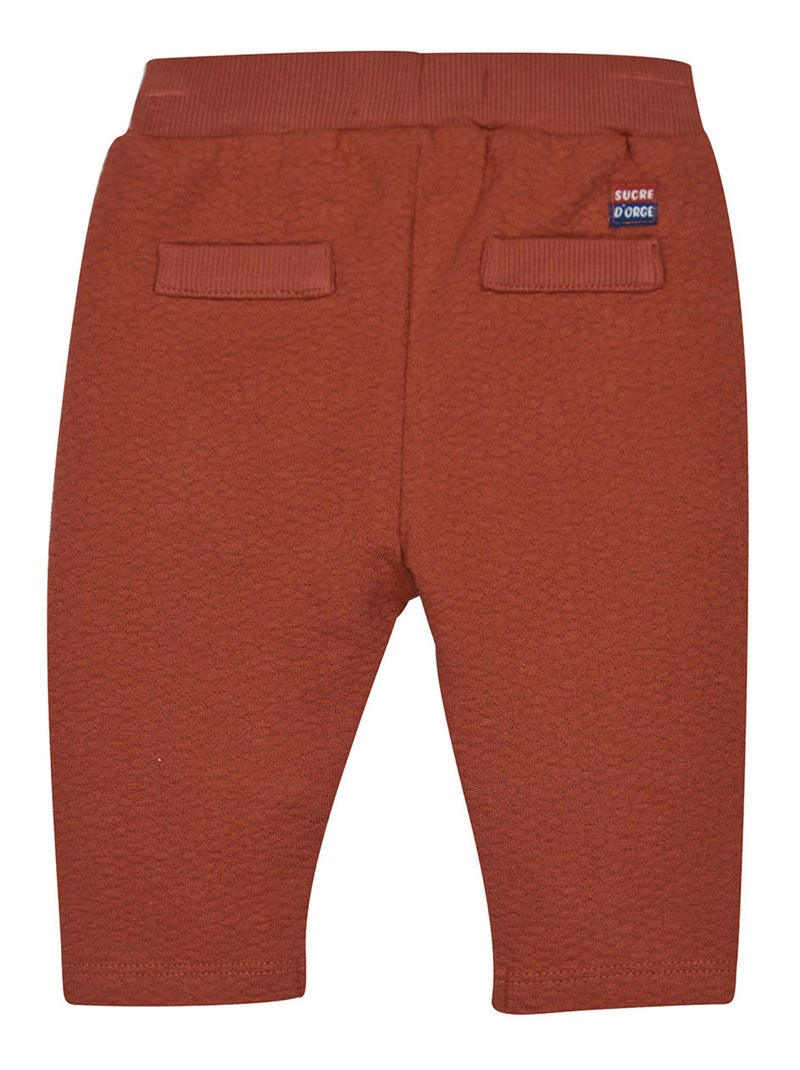 Ensemble tshirt manches longues pantalon bavoir Paco Beige - Kiabi