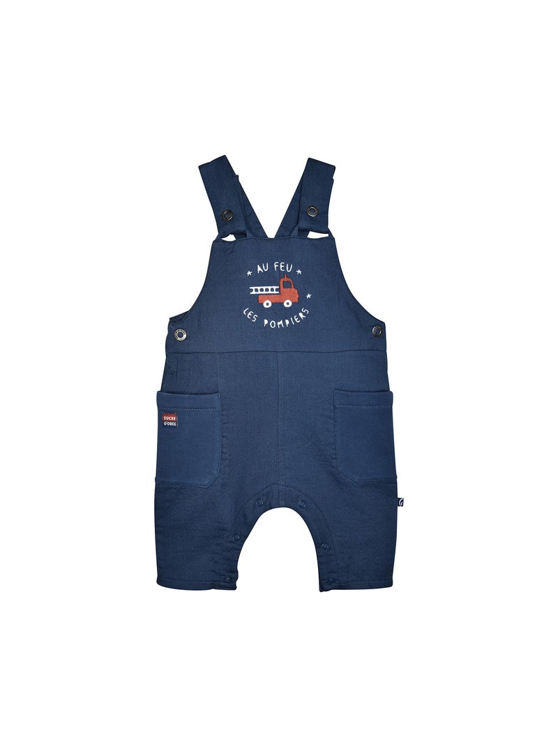 Ensemble tshirt manches longues salopette Pepito Bleu - Kiabi