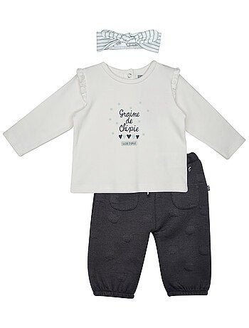 Ensemble tshirt pantalon bandeau pina maille