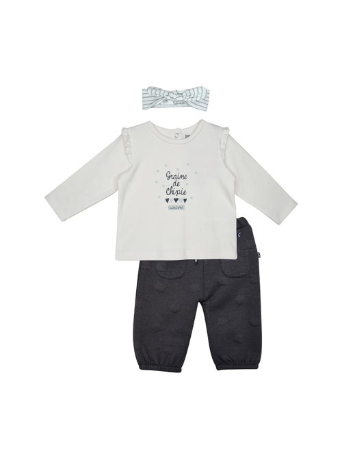 Ensemble tshirt pantalon bandeau pina maille - Kiabi