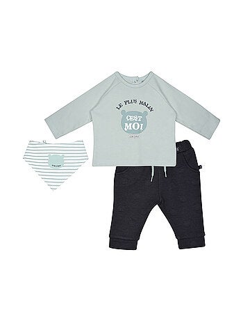 Ensemble tshirt pantalon bavoir peter molleton
