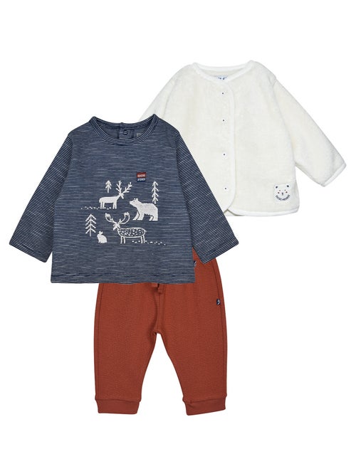 Ensemble tshirt pantalon cardigan Pol - Kiabi