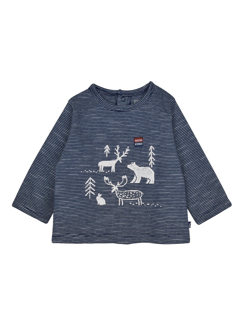 Ensemble tshirt pantalon cardigan Pol Bleu - Kiabi