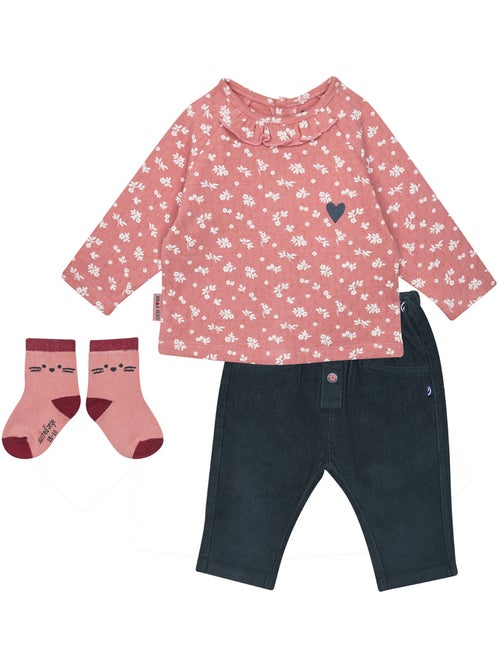 Ensemble tshirt pantalon chaussettes sonia - Kiabi