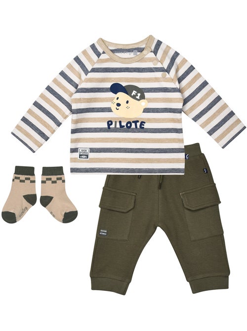 Ensemble tshirt pantalon chaussettes stanislas - Kiabi