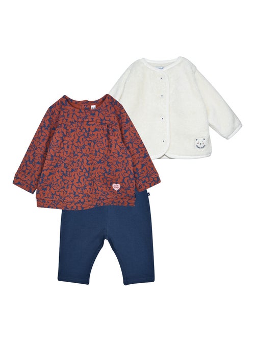 Ensemble tshirt pantalon et cardigan Pam - Kiabi