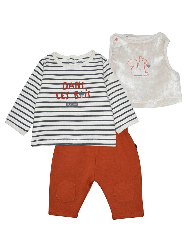 Ensemble tshirt pantalon et debardeur garçon Per Blanc - Kiabi