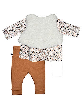 ENSEMBLE TSHIRT PANTALON GILET SANS MANCHES MARGOT