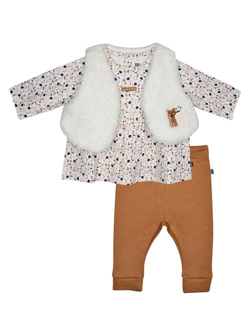 ENSEMBLE TSHIRT PANTALON GILET SANS MANCHES MARGOT - Kiabi
