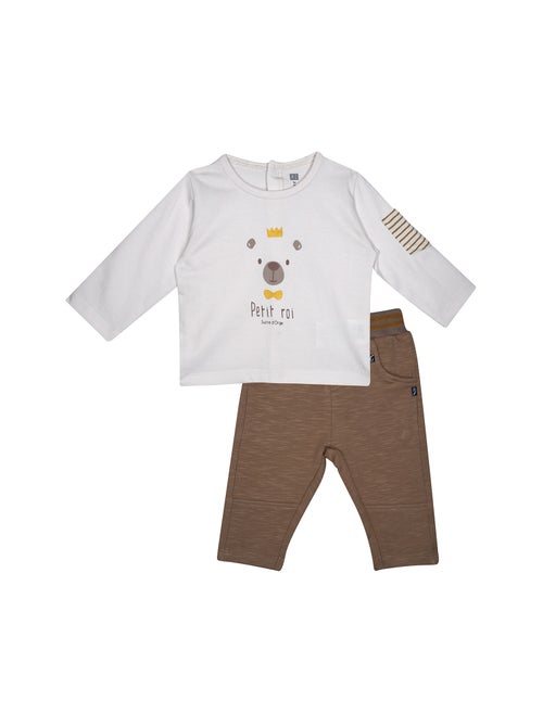 Ensemble tshirt pantalon pedro maille - Kiabi