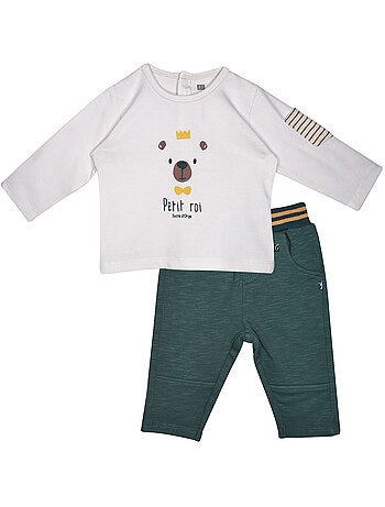 Ensemble tshirt pantalon phong maille