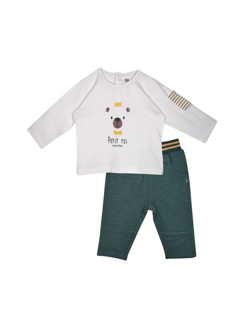Ensemble tshirt pantalon phong maille - Kiabi