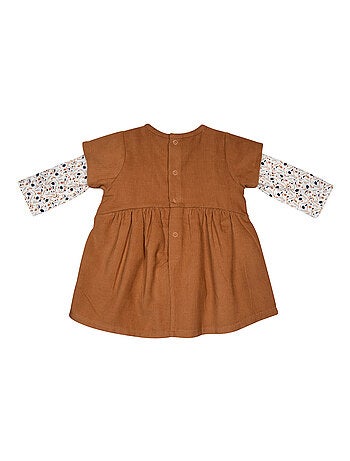 ENSEMBLE TSHIRT ROBE MARIANE VELOURS COTELE