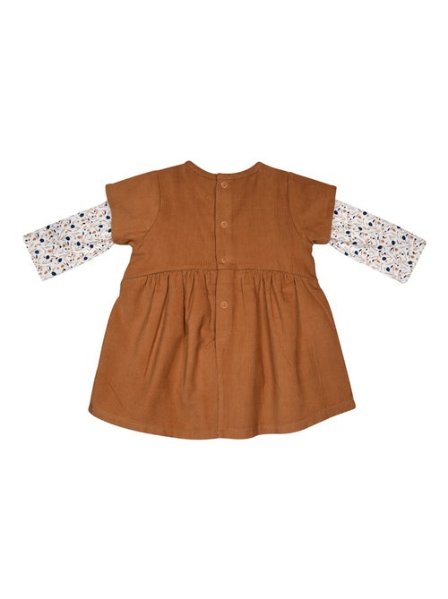 ENSEMBLE TSHIRT ROBE MARIANE VELOURS COTELE - Kiabi