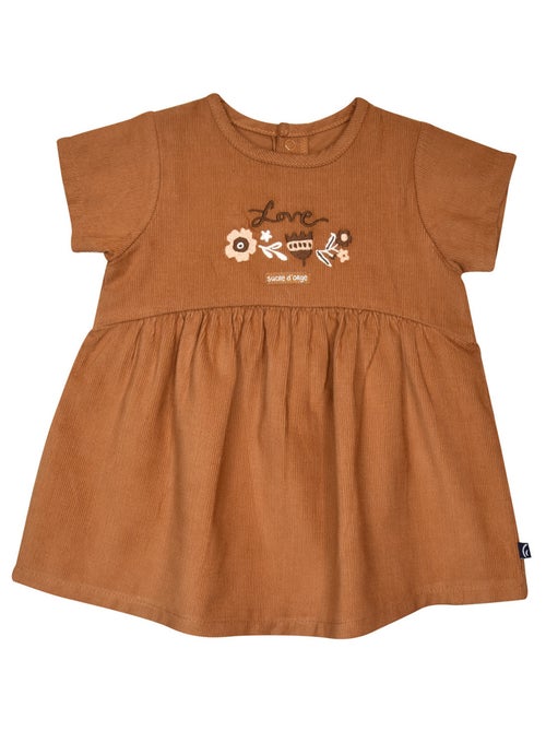ENSEMBLE TSHIRT ROBE MARIANE VELOURS COTELE - Kiabi