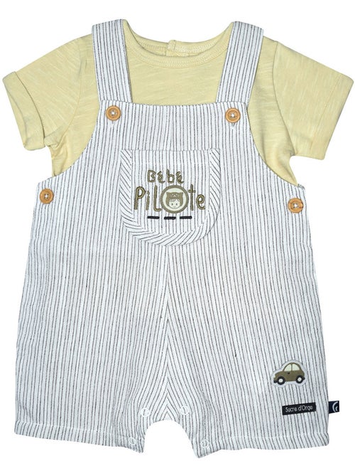 Ensemble tshirt salopette courte Romario - Kiabi