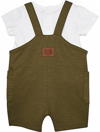 Ensemble tshirt salopette courte Rosin