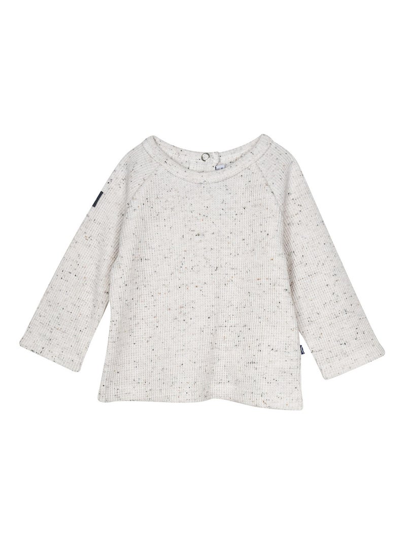 Ensemble tshirt salopette en tisse teint Philbert Marron - Kiabi