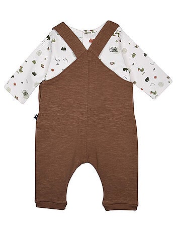 Ensemble Tshirt salopette longue en maille Pierre