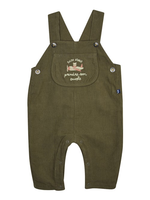 Ensemble Tshirt salopette longue velours cotelé Pascal - Kiabi