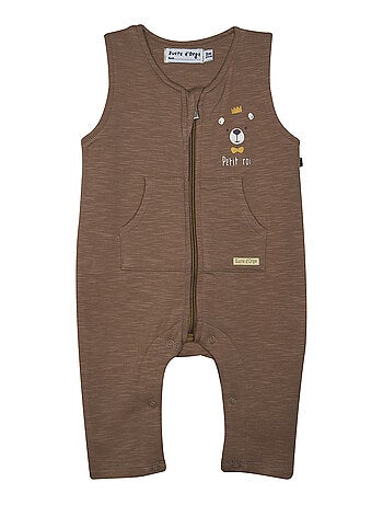 Ensemble tshirt salopette paulhenry maille ouverture integrale