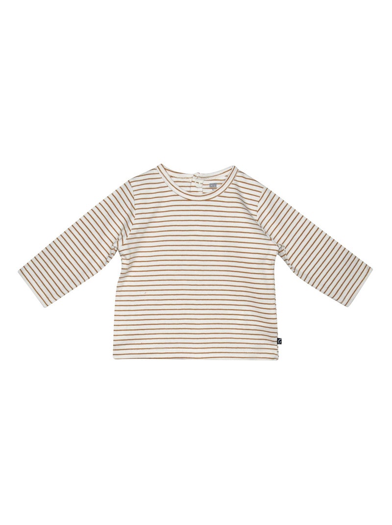 Ensemble tshirt salopette paulhenry maille ouverture integrale Beige - Kiabi