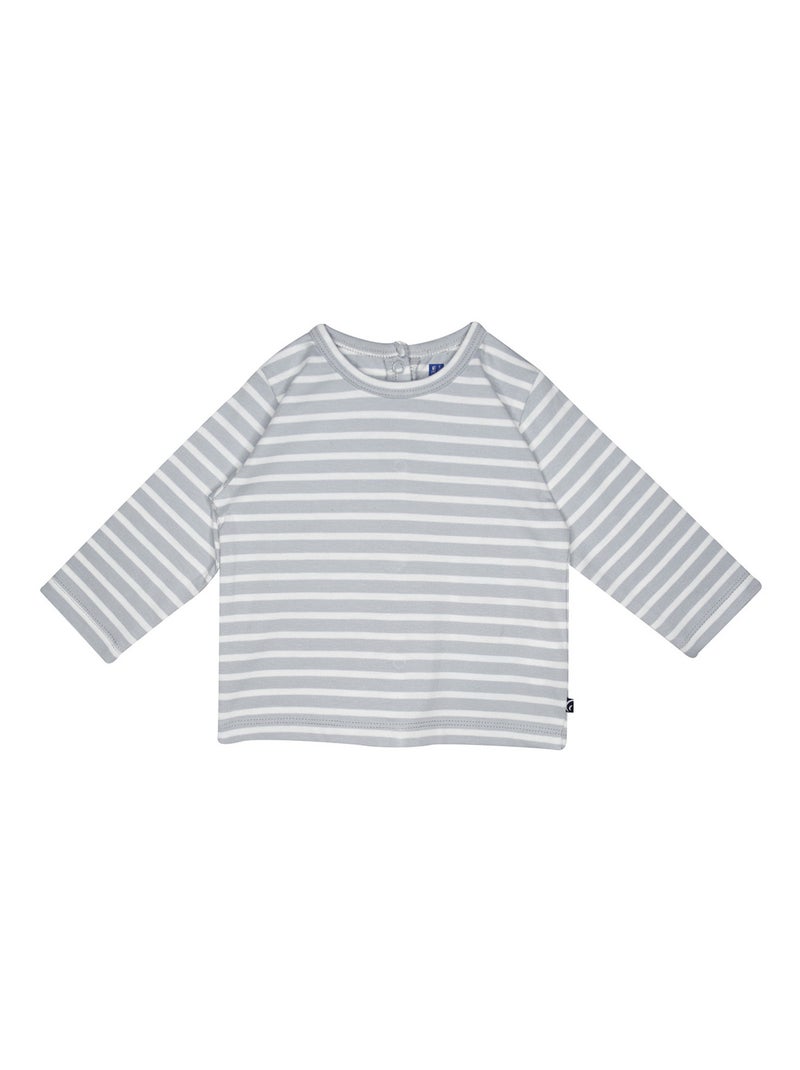 Ensemble tshirt salopette peterson maille long Bleu - Kiabi