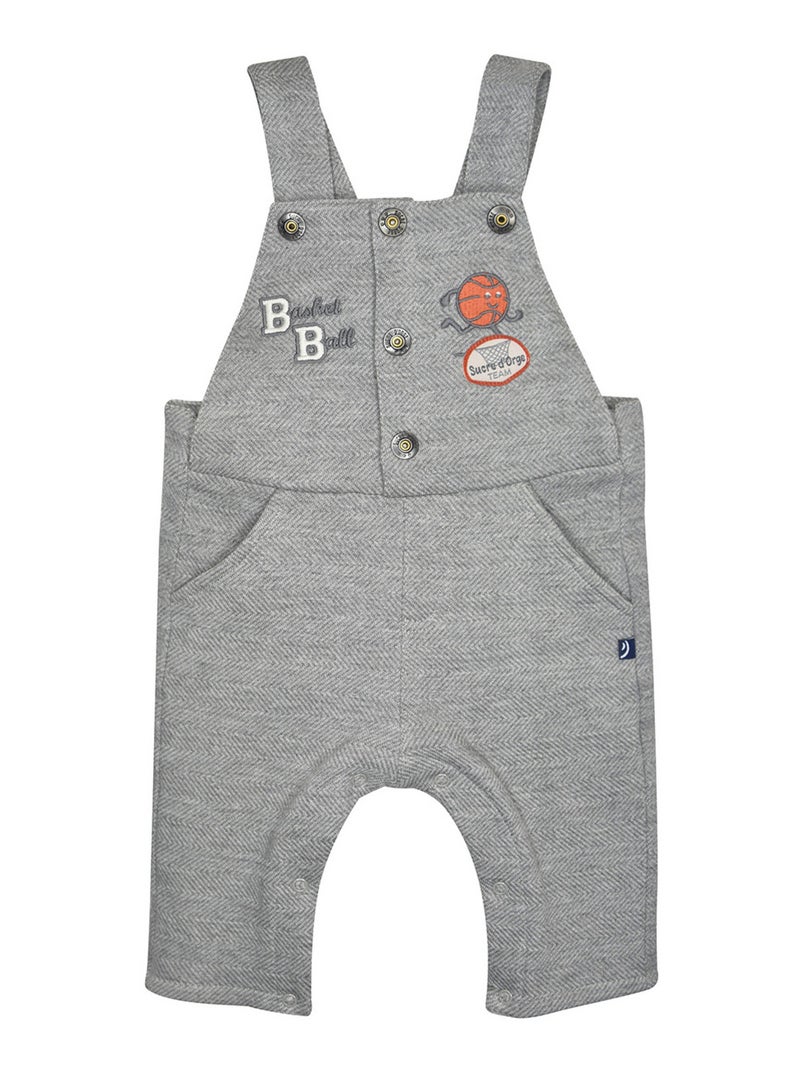 Ensemble Tshirt salopette Pravin Gris - Kiabi