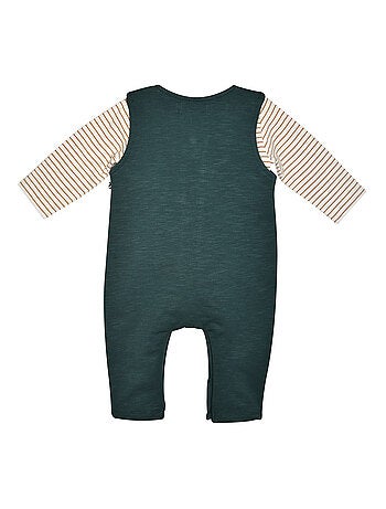 Ensemble tshirt salopette prudencio maille ouverture integrale