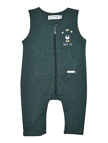 Ensemble tshirt salopette prudencio maille ouverture integrale