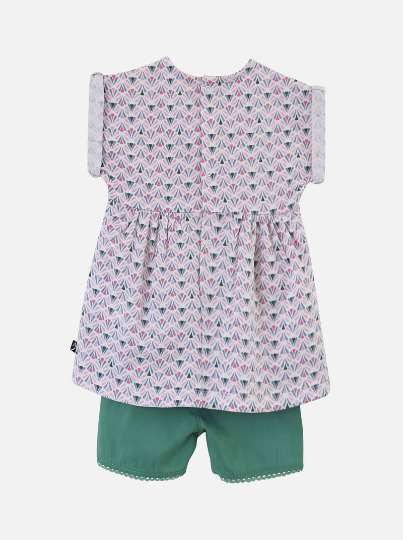 ENSEMBLE TUNIQUE ET SHORT EMMYLOU Vert - Kiabi