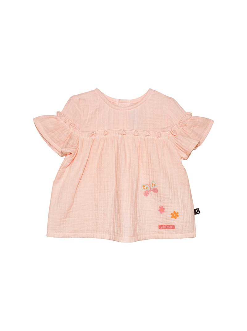 Ensemble Tunique et short Rosa Sucre d'orge Rose - Kiabi