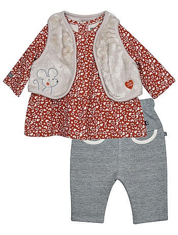 Ensemble tunique gilet sansa manches pantalon Petra