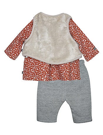 Ensemble tunique gilet sansa manches pantalon Petra