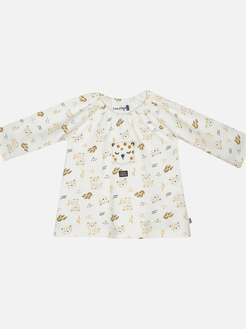 ENSEMBLE TUNIQUE LEGGING BAVOIR GENEVIEVE MAILLE MANCHES LONGUES NAISSANCE Beige - Kiabi