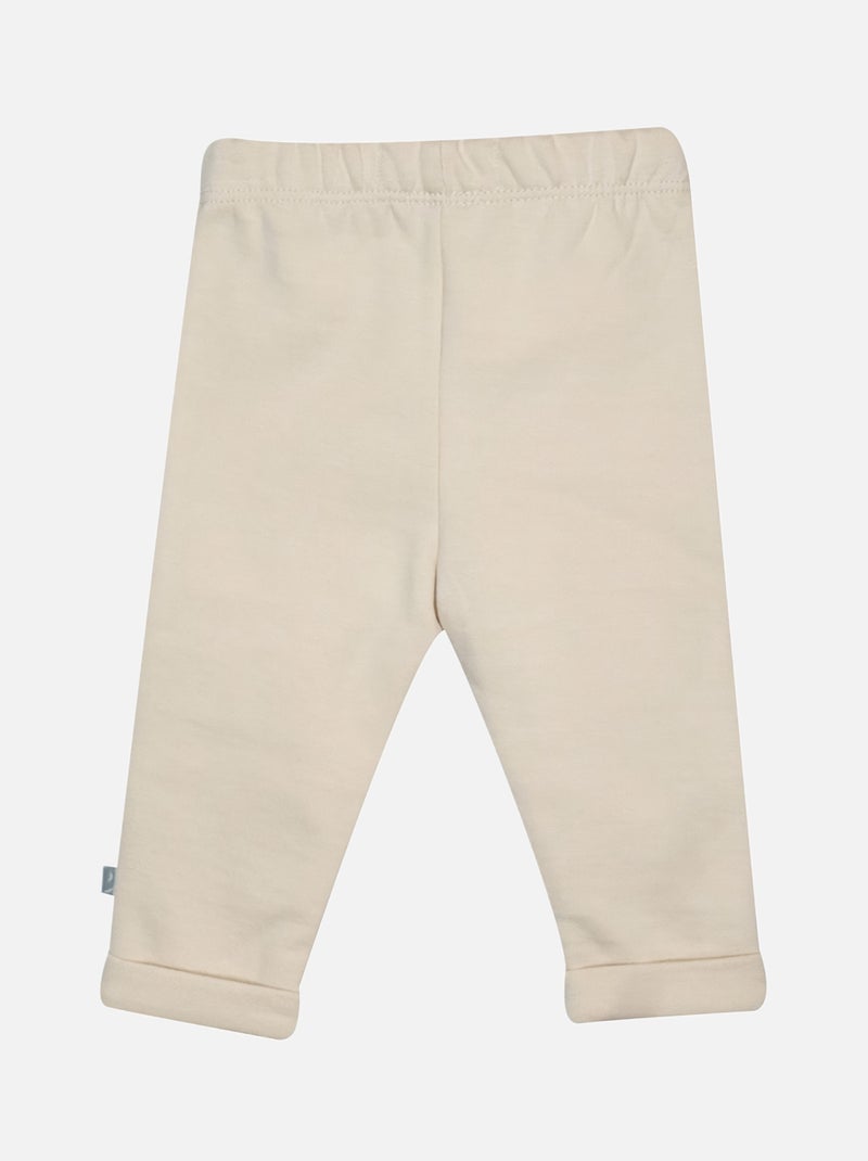 ENSEMBLE TUNIQUE LEGGING BAVOIR GENEVIEVE MAILLE MANCHES LONGUES NAISSANCE Beige - Kiabi