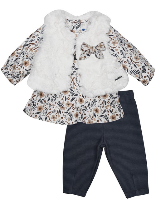 Ensemble tunique legging gilet sans manches Perle - Kiabi