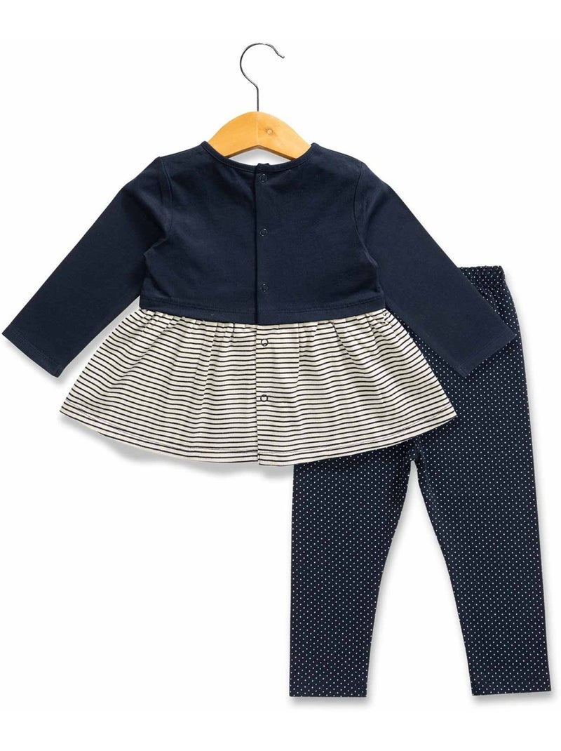 Ensemble tunique + leggings - Terre de Marins Bleu Bleu - Kiabi