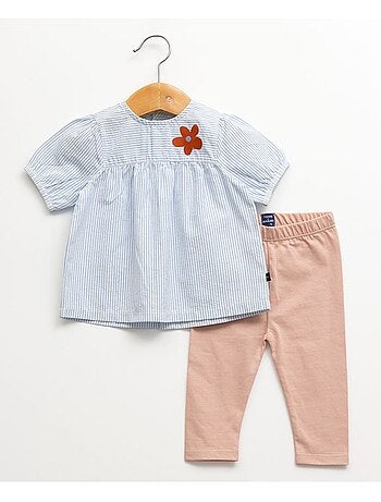 Ensemble tunique + leggings 100% coton - Terre de Marins