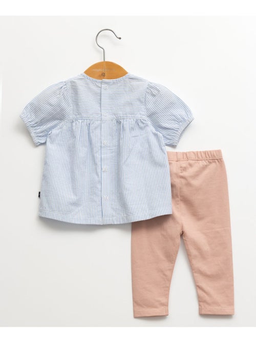 Ensemble tunique + leggings 100% coton - Terre de Marins - Kiabi
