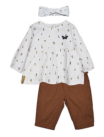 Ensemble tunique pantalon en maille Pomme