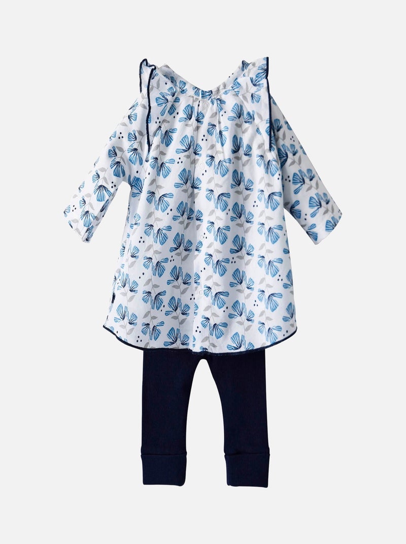 ENSEMBLE TUNIQUE PANTALON MENTHE A L'EAU Bleu - Kiabi