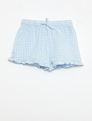 Ensemble tunique + short + bandeau en vichy